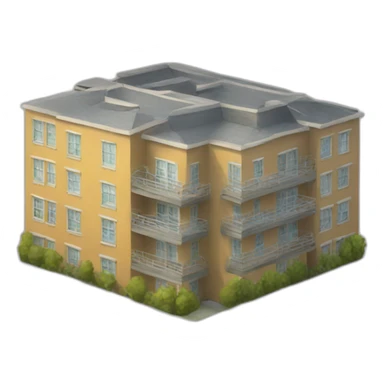 block of apartments sticker
