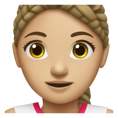 summer olympics girl playing volleyball sticker