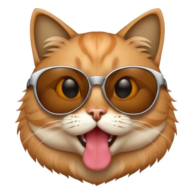 Cat with sunglasses sticker