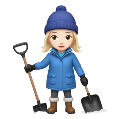 Snowshoveling sticker