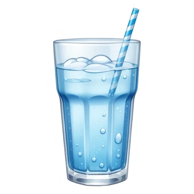 GLASS WITH FIZZ WATER WITHOUT STRAW sticker