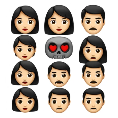 GENERAME   8  ICONOS TIPO EMOJI SILUETEADOS SIN FONDO   ESTILO RETRO OCHENTERO CON LA TEMATICA DE LA PELICULA An American The Evil Dead (Posesión infernal) sticker