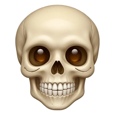 Eye wink skull sticker