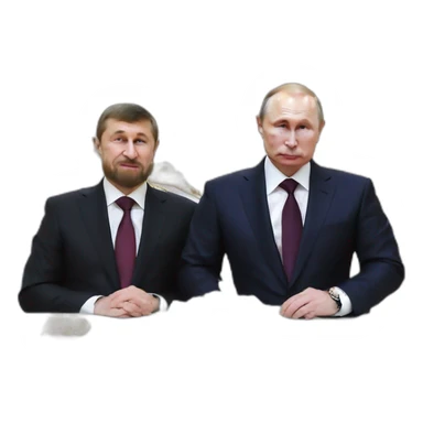 Ramzan kadyrov and putin loves heart sticker