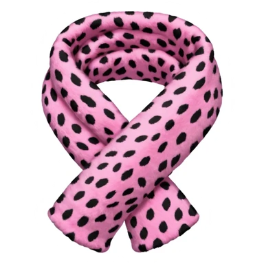 Pink leopard muffler sticker