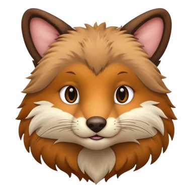 Animal half body sticker