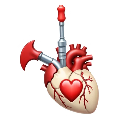 blade piercing the heart sticker