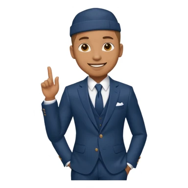 Pitbull, Rapper with suit sticker