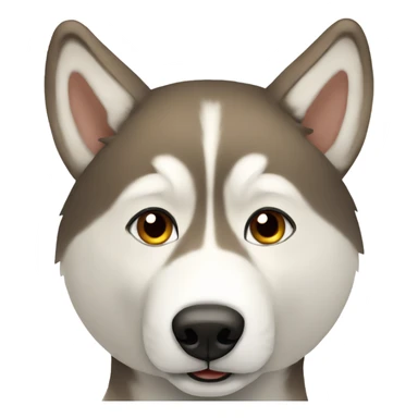 Tan husky sticker