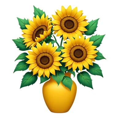 A bouquet of Sunflowers sticker