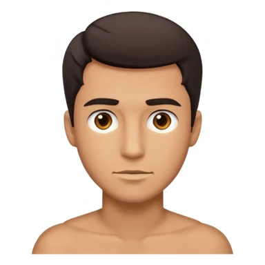 A handsome guy looks bold and brash sticker