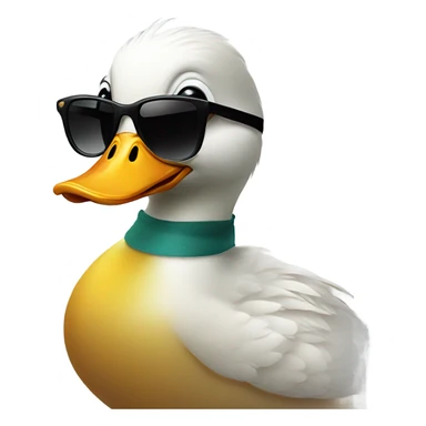 Duck with sunglasses  sticker