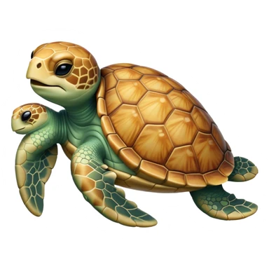 Meme-Worthy Cute Sleeping Sea Turtle Portrait Emoji, Head resting peacefully with a contented smile, showcasing a stately, patterned shell and a smooth, ancient body with eyes gently closed in serene slumber, Simplified yet adorably endearing features, highly detailed, glowing with a soft, drowsy oceanic light, high shine, relaxed and utterly lovable, stylized with an air of playful laziness, soft glowing outline, capturing the essence of a sleeping sea turtle that feels destined to become the next viral icon of adorable rest! sticker