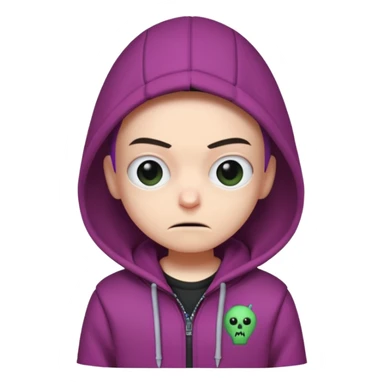 Joe Bart the YouTuber wearing a Gir from invader Zim hoodie. sticker