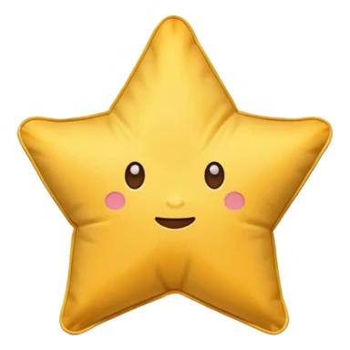 star shaped pillow  sticker