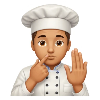 Chef kissing hand sticker