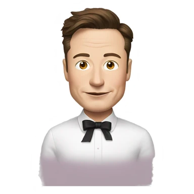 Elon musk wearing a tutu  sticker