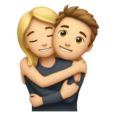 person hugging themself sticker