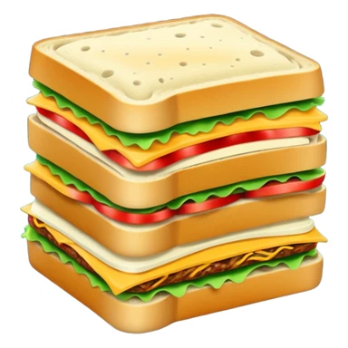 Space sandwich sticker