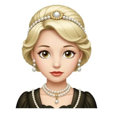 Old Money woman sticker