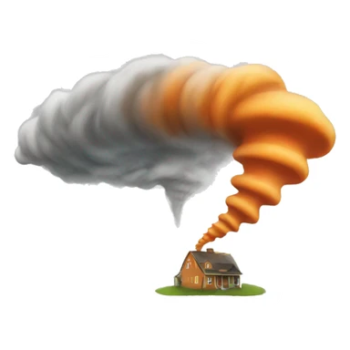Tornado arancione sticker
