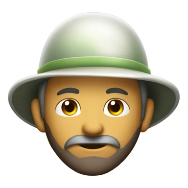 gardener pith helmet sticker