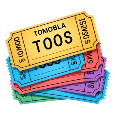 ticket tombola sticker