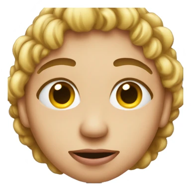 Side eye with tounge out sticker