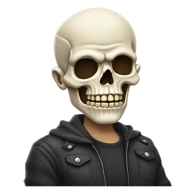 💀 but the jaw is open it has to be the same style sticker