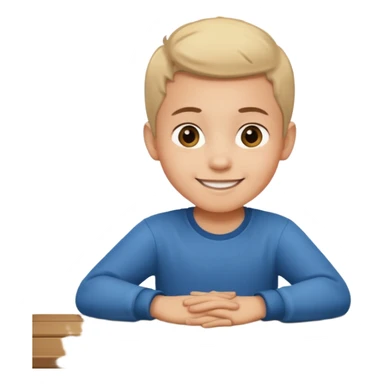 niño montado en una mesa encima de ella sticker