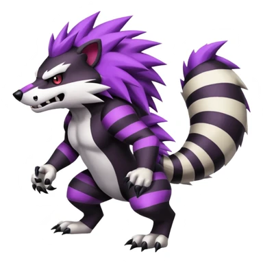 Skuntank-Obstagoon-fusion, full body sticker