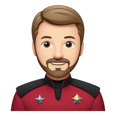 Commander Riker sticker