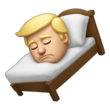 sleeping donald trump sticker