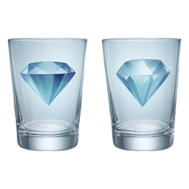 Diamonds on glasses  sticker