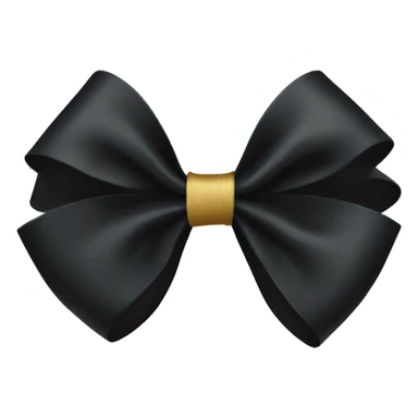 black coquette bow sticker