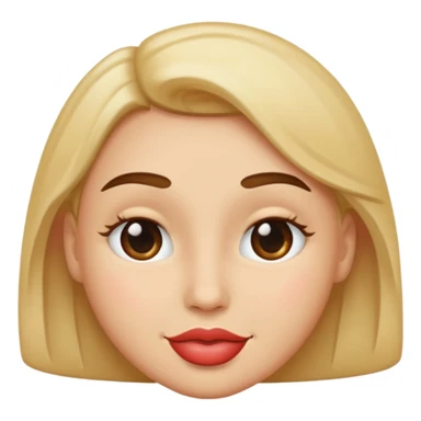 Person with kissy face smirking sticker