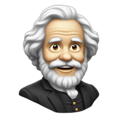 happy carl marx sticker