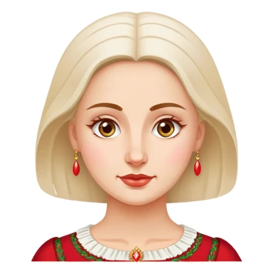 traditional polish european woman sticker