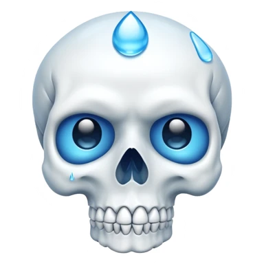 💀 and 😭 mixed sticker