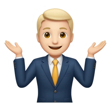 Toastmasters Salesman Emoji sticker