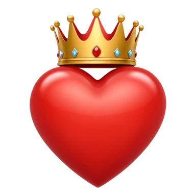 heart with a crown sticker