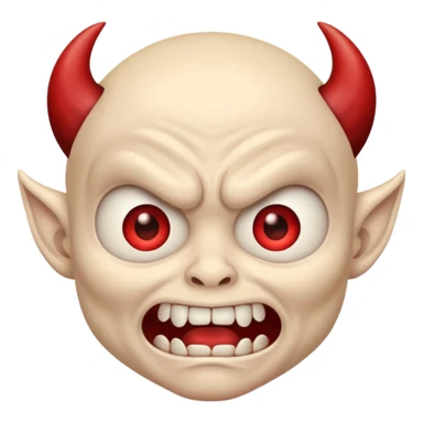 very scared demon memoji sticker