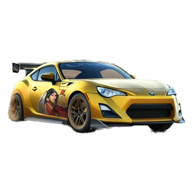 Linda Carter’s Wonder Woman Long wheelbase widened ground effects Scion FR-S desert race car sticker
