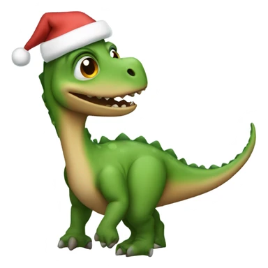 Christmas dinosaur  sticker