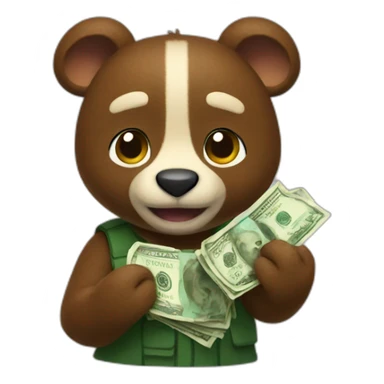 Tom Nook with money sticker