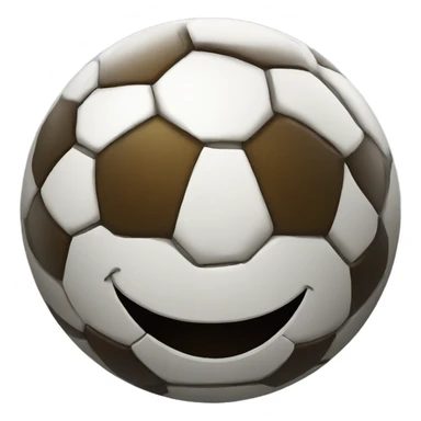 Smiley face with football sticker