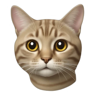 Un chat qui fait caca sticker