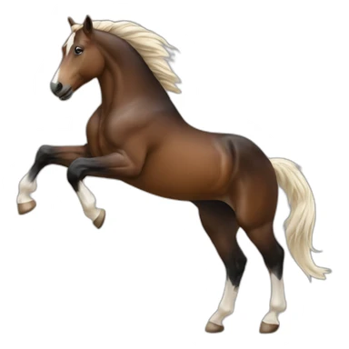 rearing horse sticker