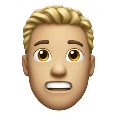 Shaking head no sticker