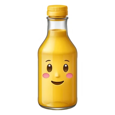 Mustard bottle sticker